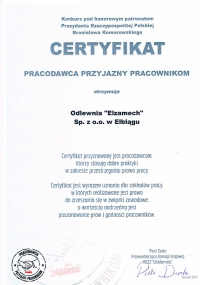 PRACODAWCA PRZYJAZNY PRACOWNIKOM